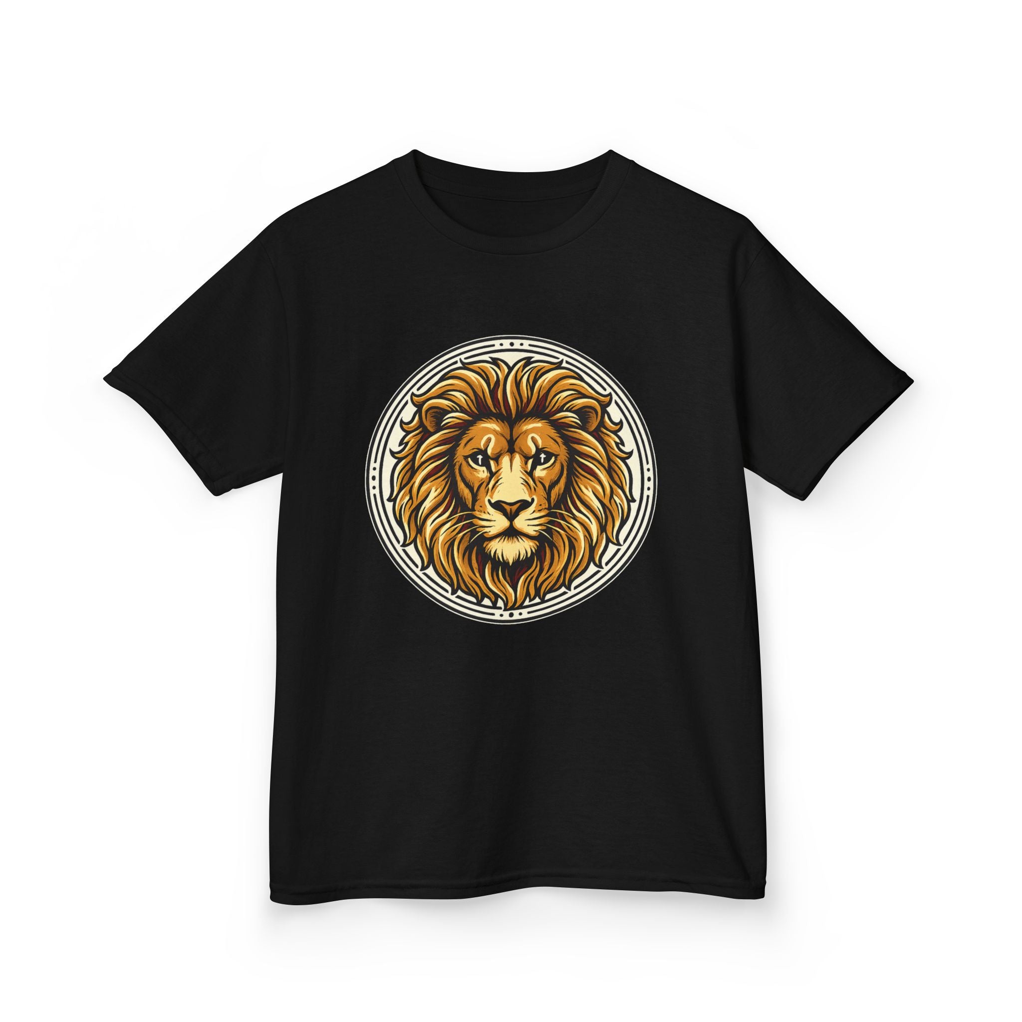 Lion of Judah Tee with the Cross of Jesus as the eyes