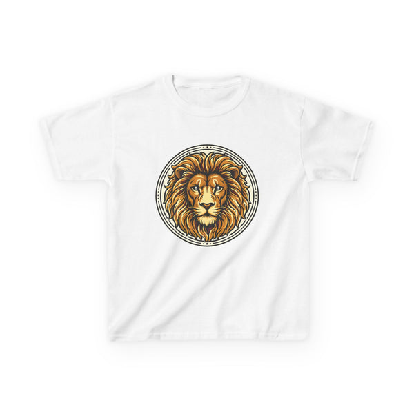 Lion of Judah Tee with the Cross of Jesus as the eyes