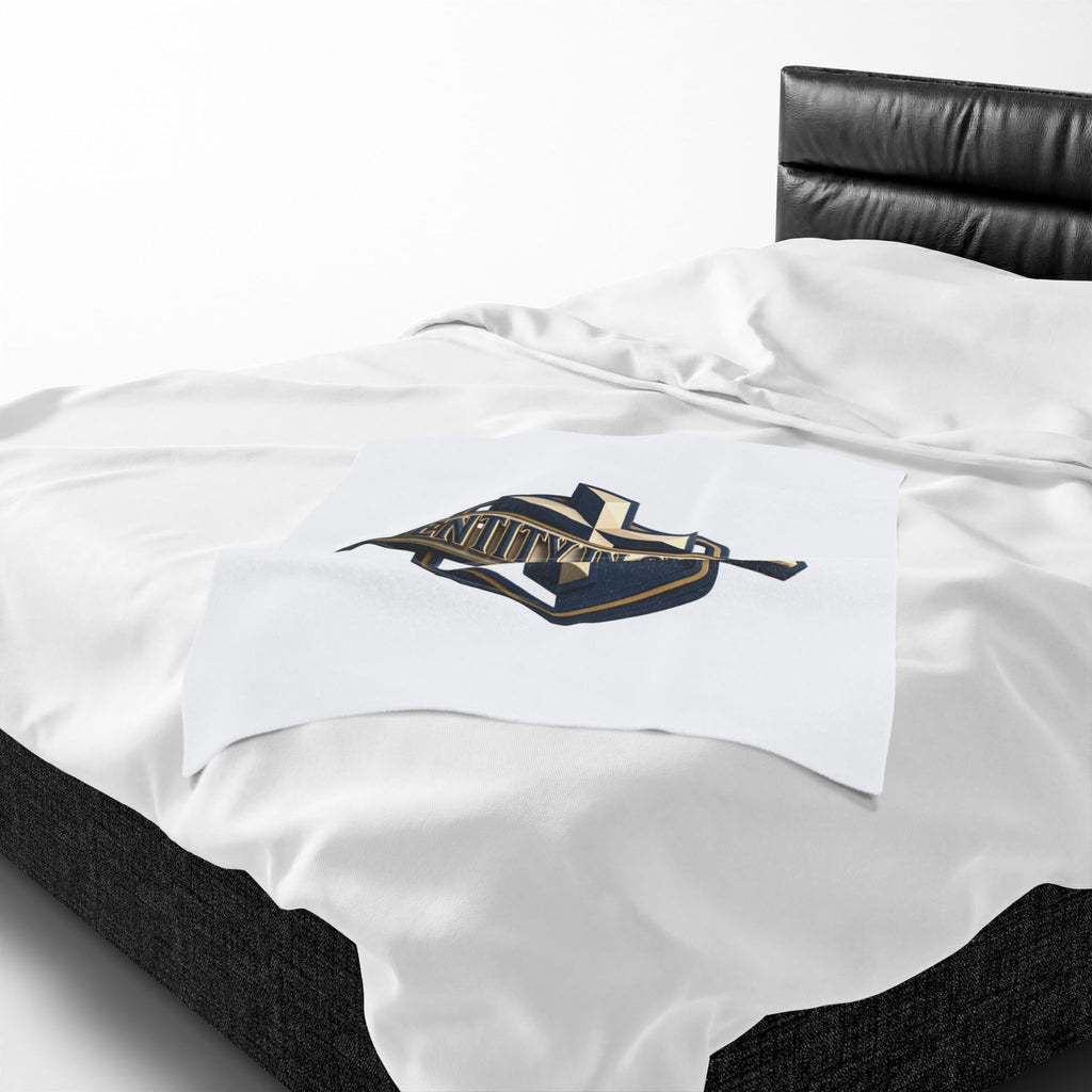 Identity in Christ Plush Blanket — Soft Velveteen Christian Throw