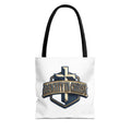 Identity in Christ Cross Tote Bag — Christian Faith AOP Canvas Tote