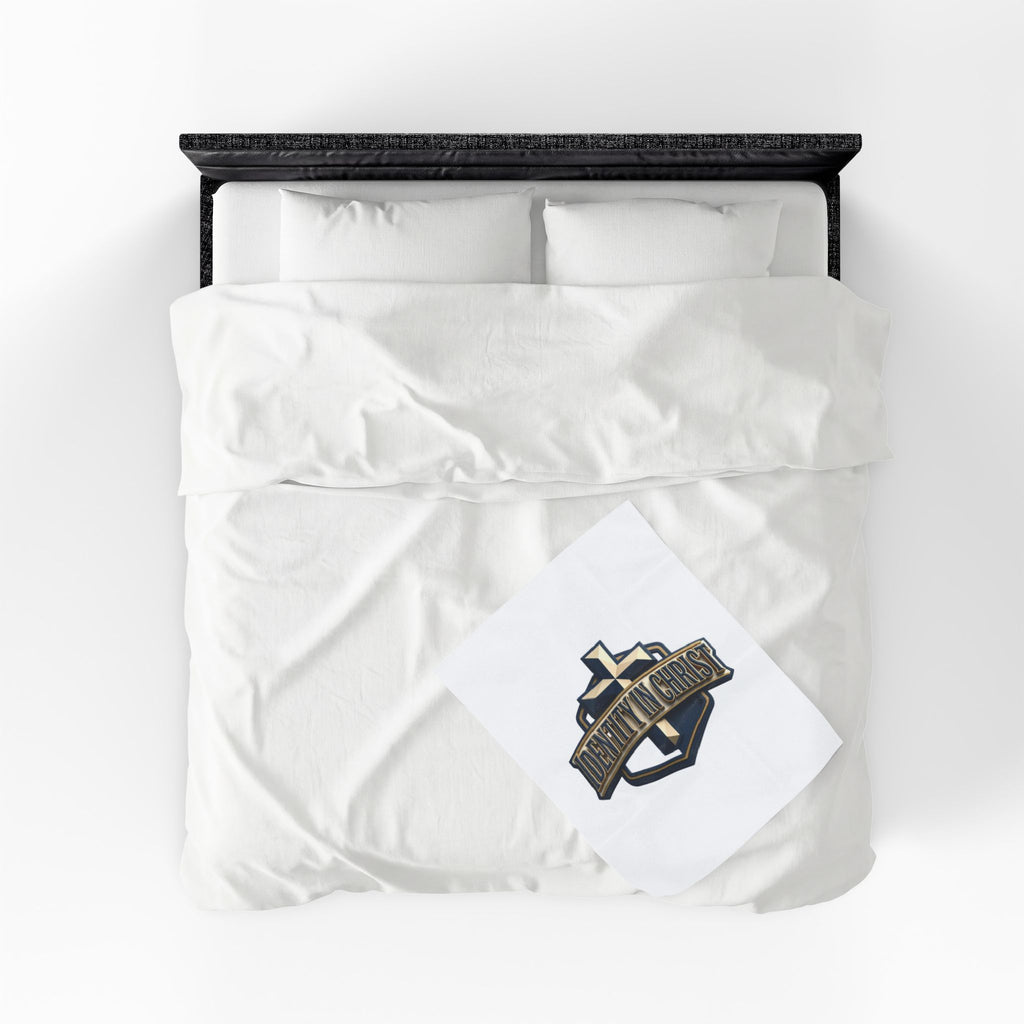 Identity in Christ Plush Blanket — Soft Velveteen Christian Throw