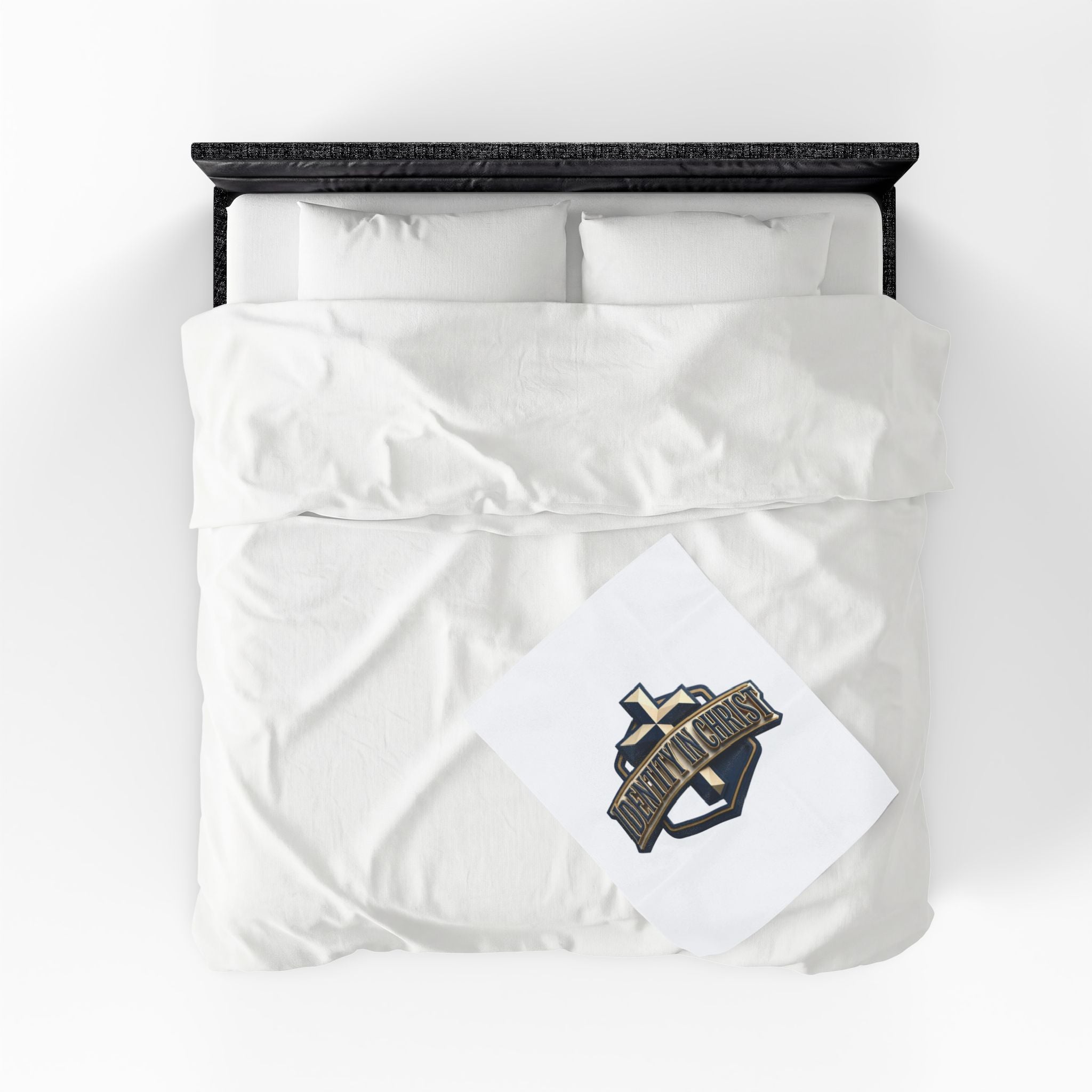 Identity in Christ Plush Blanket — Soft Velveteen Christian Throw