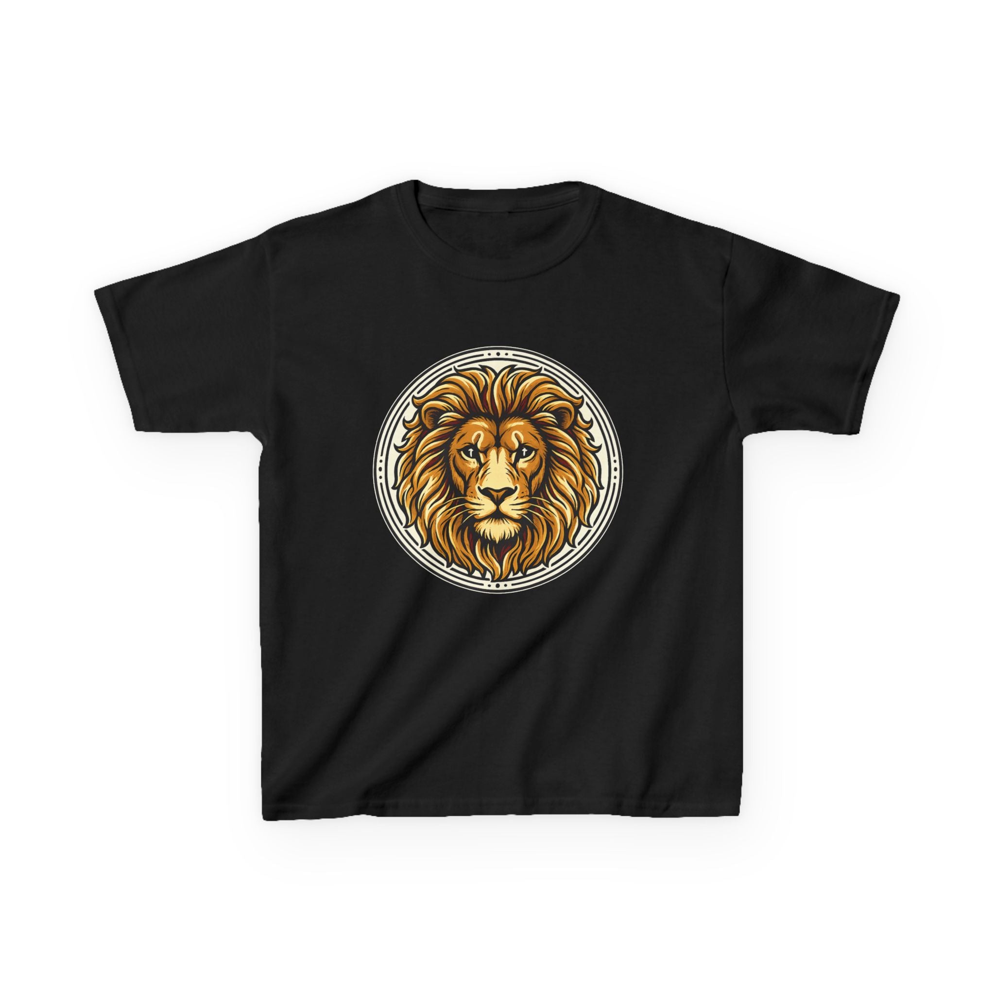 Lion of Judah Tee with the Cross of Jesus as the eyes