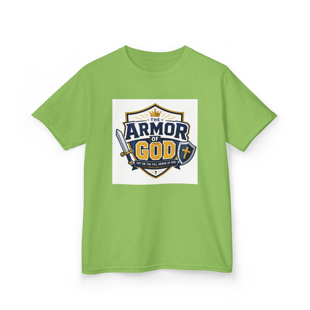 Kids Tee — 'Armor of God' Faith Shield Graphic