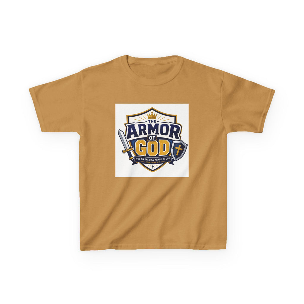 Kids Tee — 'Armor of God' Faith Shield Graphic