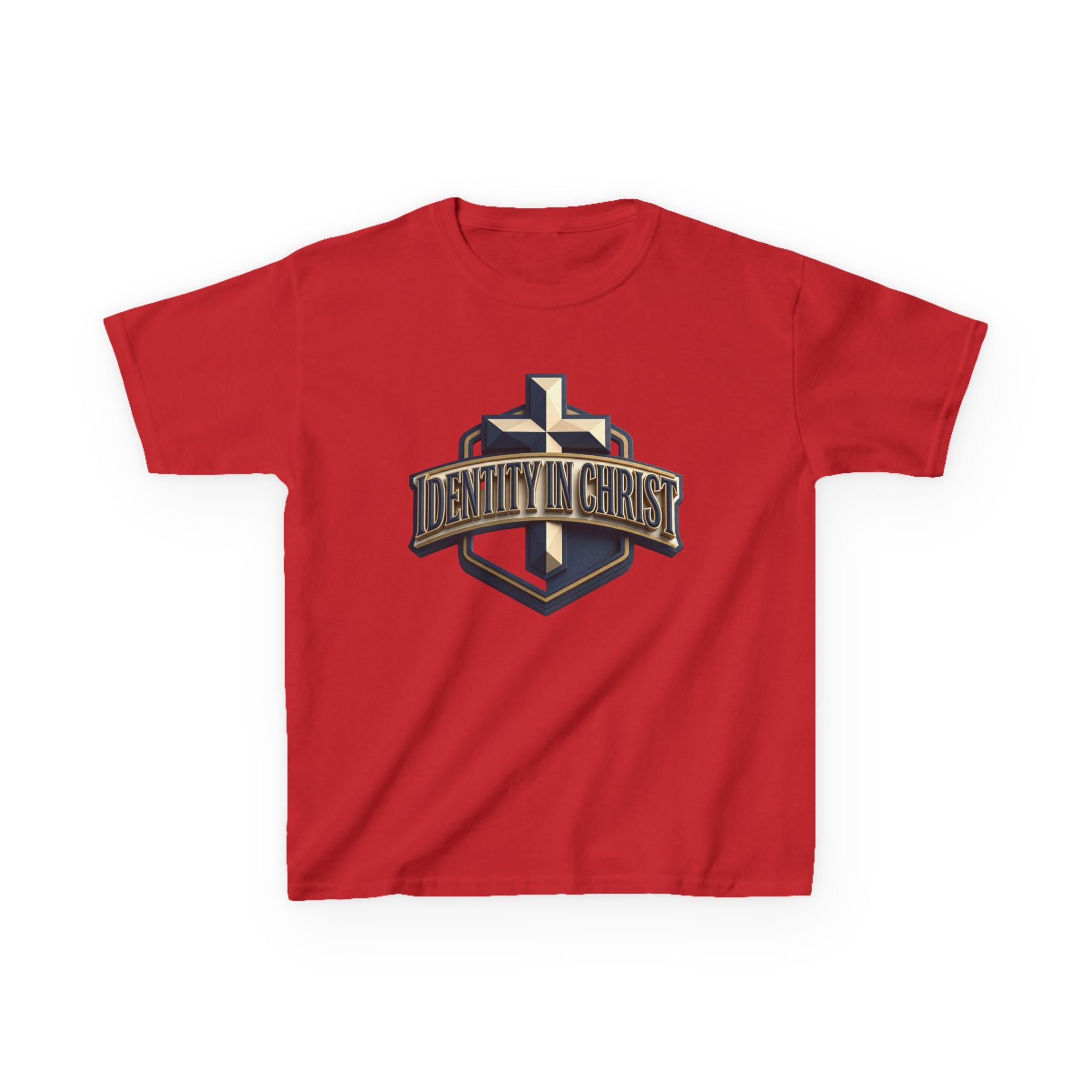 Kids 'Identity in Christ' Cross Tee — Christian Youth Shirt