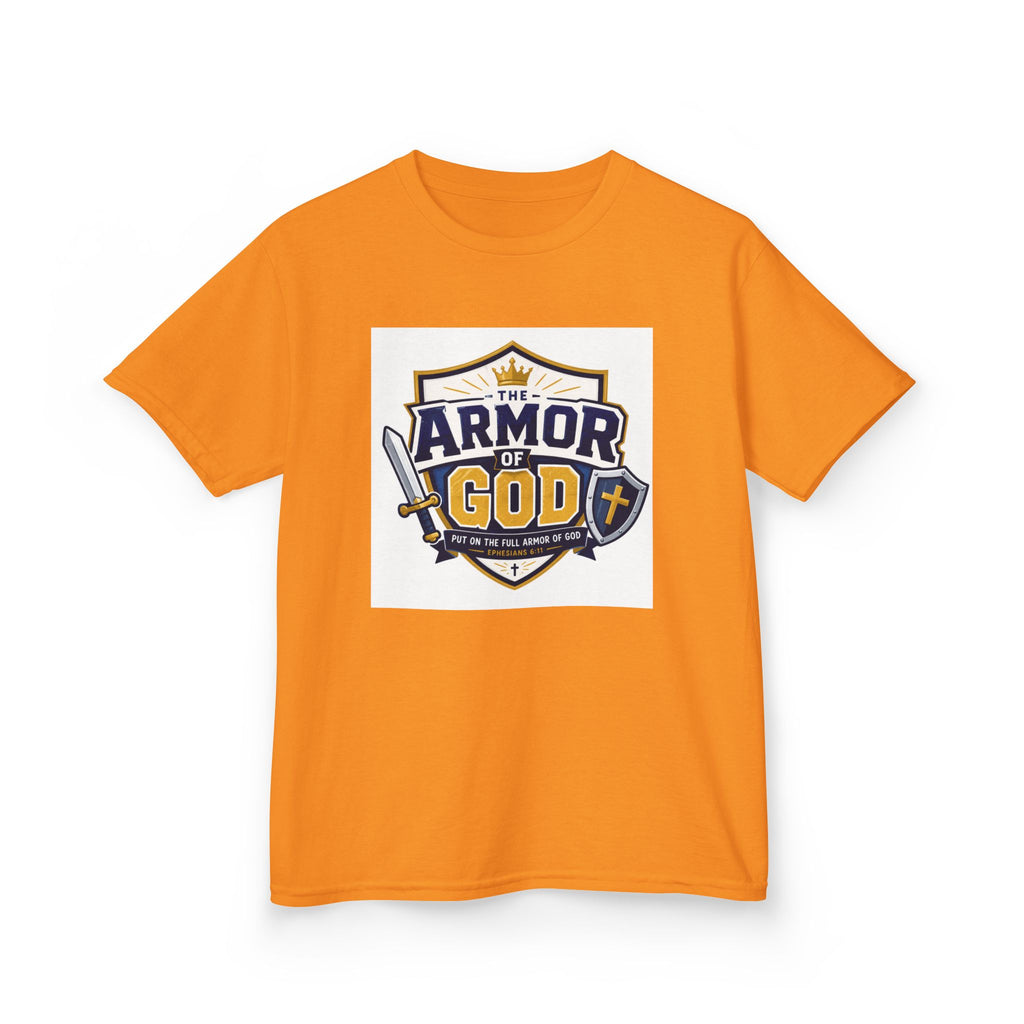 Kids Tee — 'Armor of God' Faith Shield Graphic