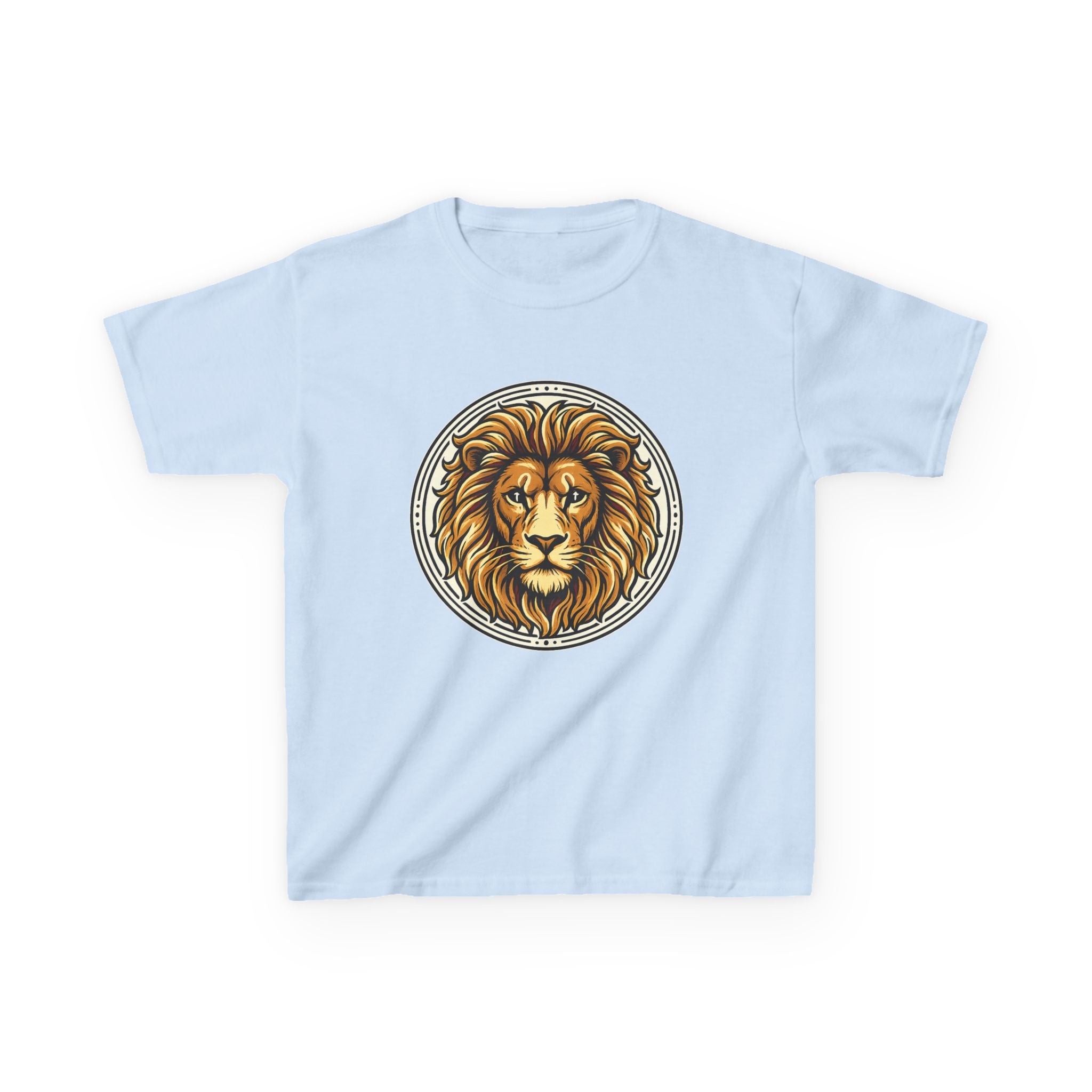 Lion of Judah Tee with the Cross of Jesus as the eyes