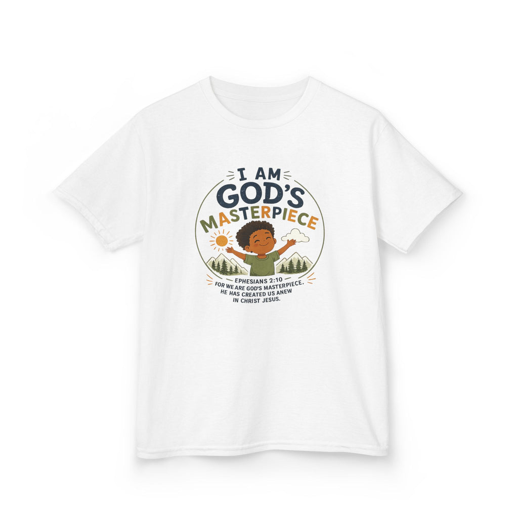 Kids Tee — "I Am God's Masterpiece" Boy T- Shirt