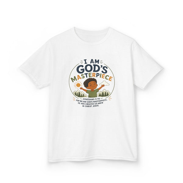 Kids Tee — "I Am God's Masterpiece" Boy T- Shirt
