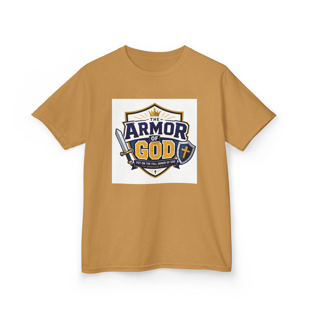 Kids Tee — 'Armor of God' Faith Shield Graphic