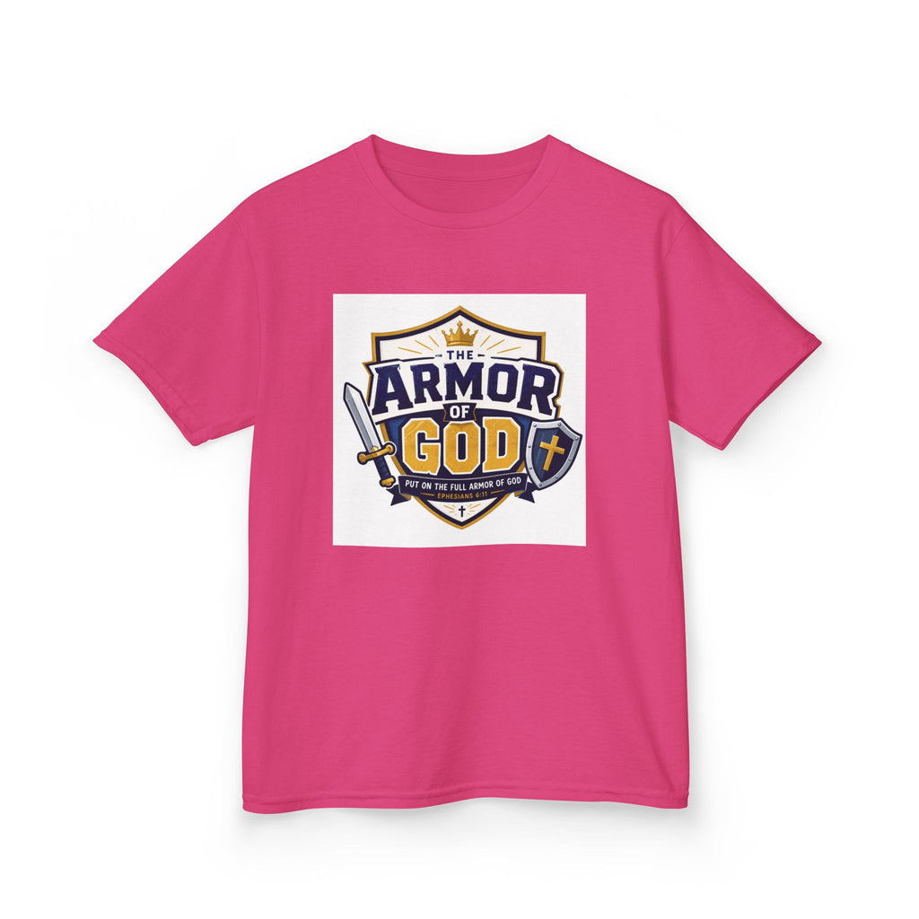 Kids Tee — 'Armor of God' Faith Shield Graphic