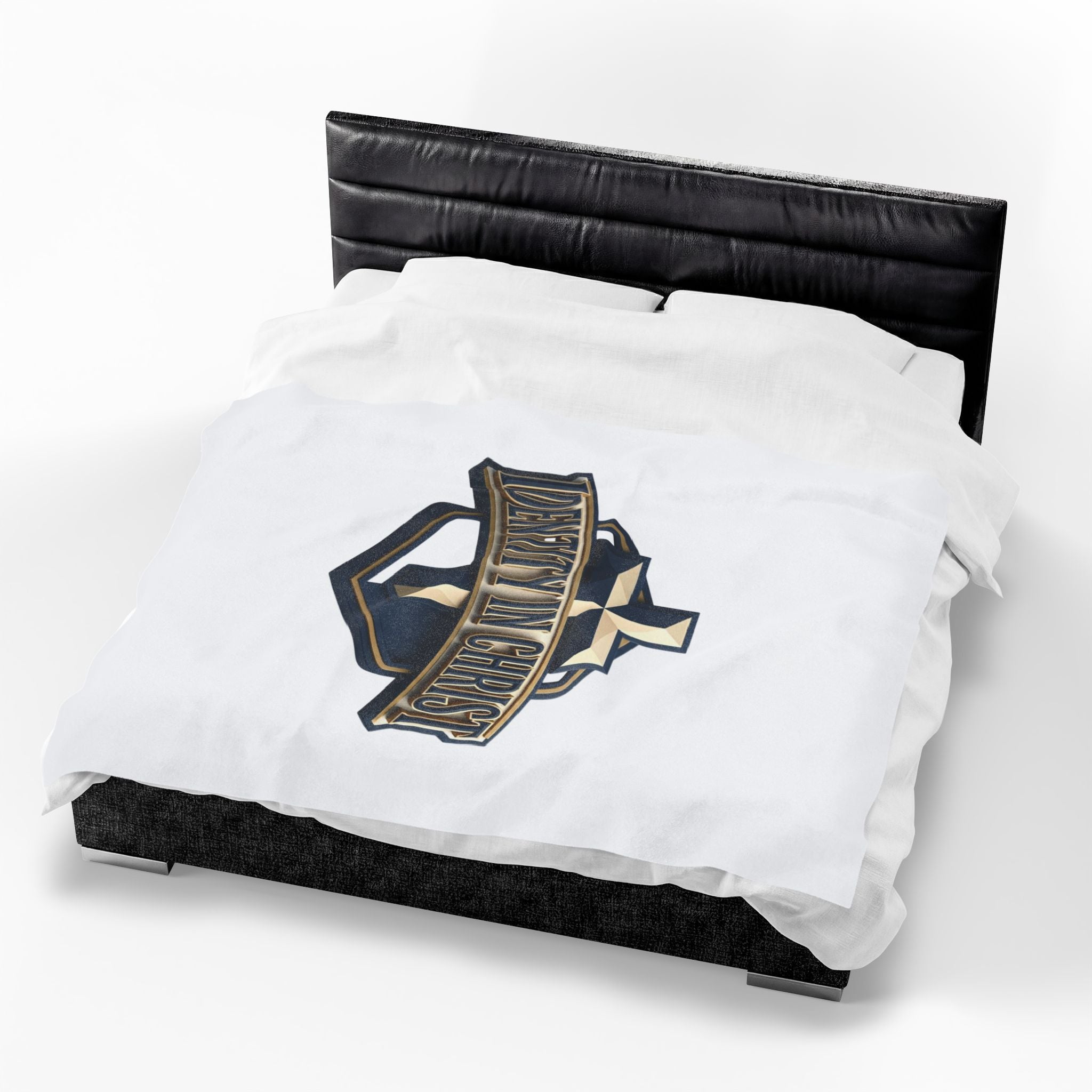 Identity in Christ Plush Blanket — Soft Velveteen Christian Throw