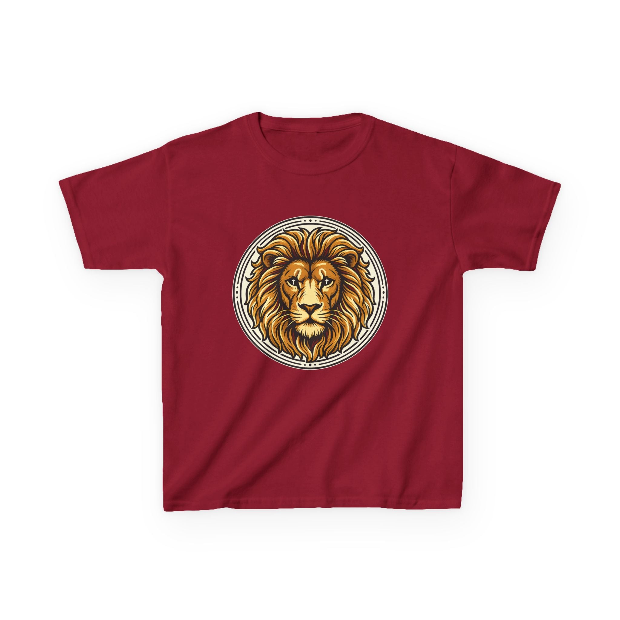 Lion of Judah Tee with the Cross of Jesus as the eyes