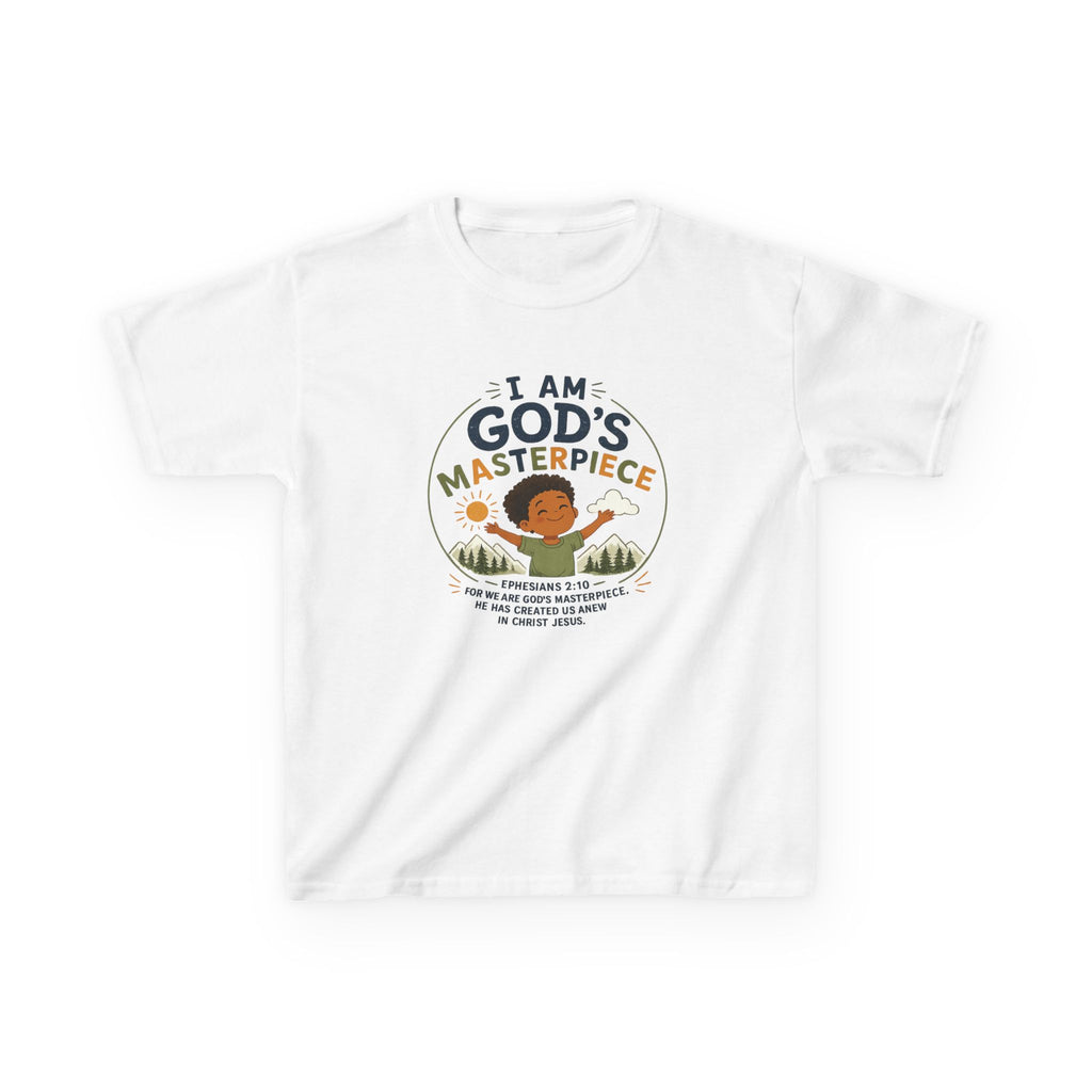 Kids Tee — "I Am God's Masterpiece" Boy T- Shirt