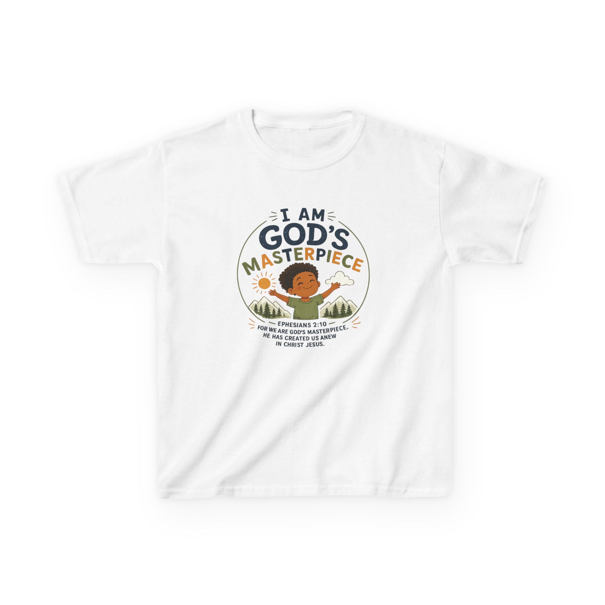 Kids Tee — "I Am God's Masterpiece" Boy T- Shirt