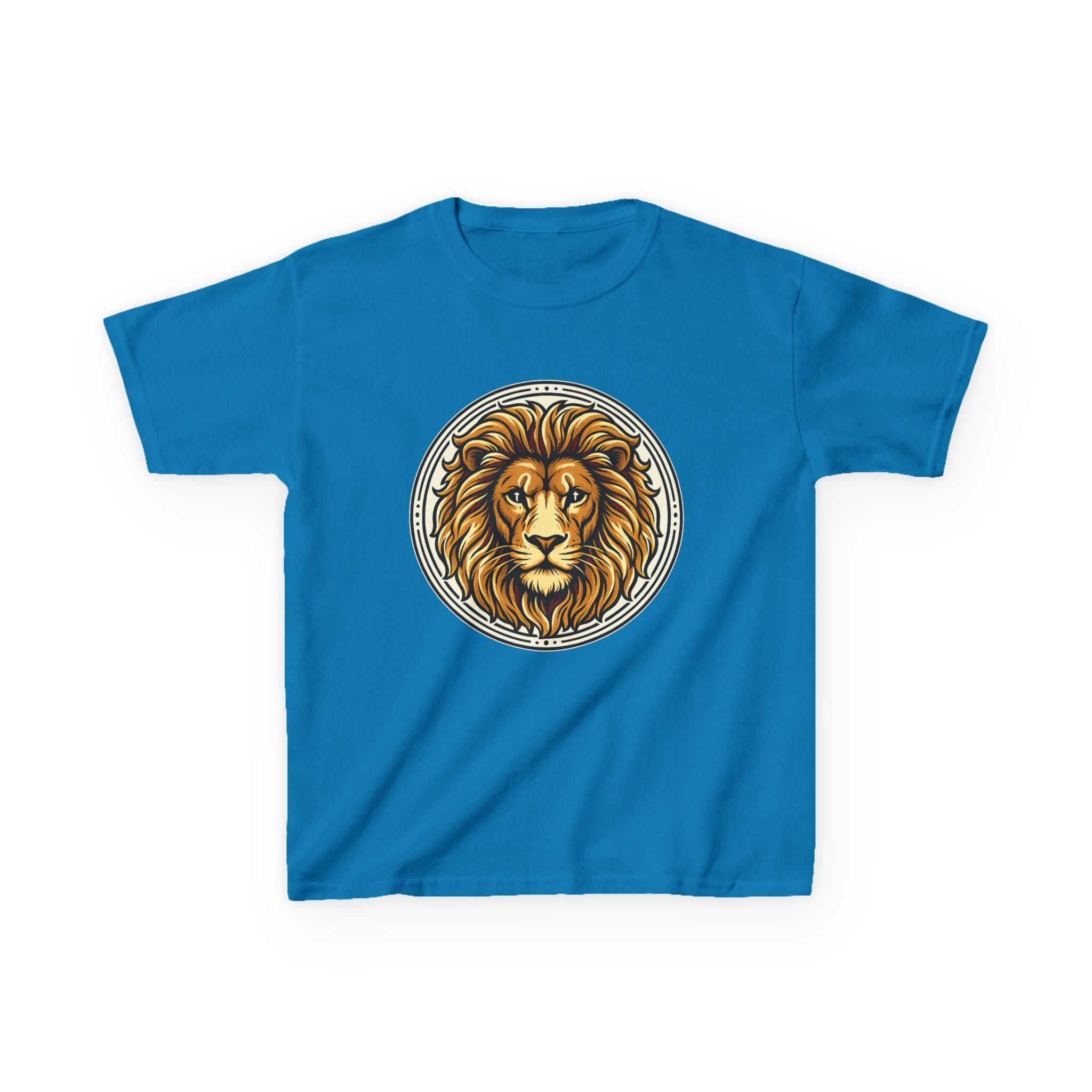 Lion of Judah Tee with the Cross of Jesus as the eyes