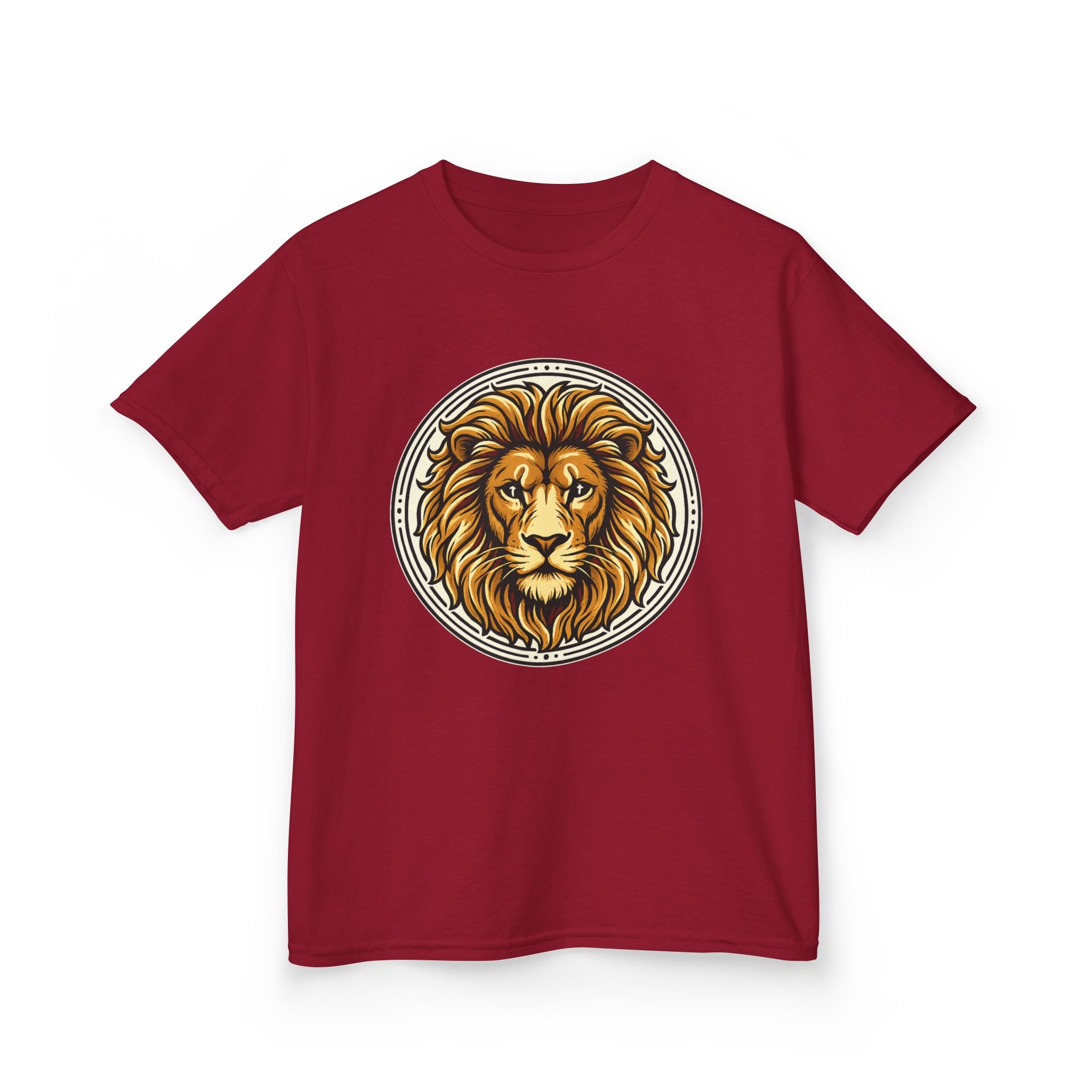 Lion of Judah Tee with the Cross of Jesus as the eyes