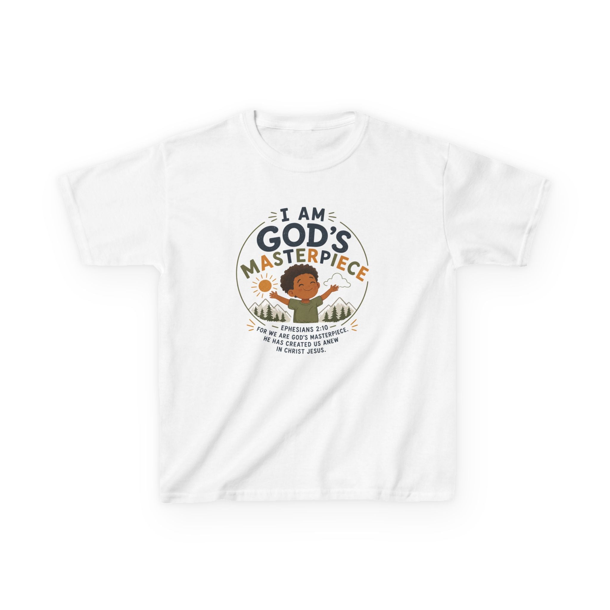 Kids Tee — "I Am God's Masterpiece" Boy T- Shirt