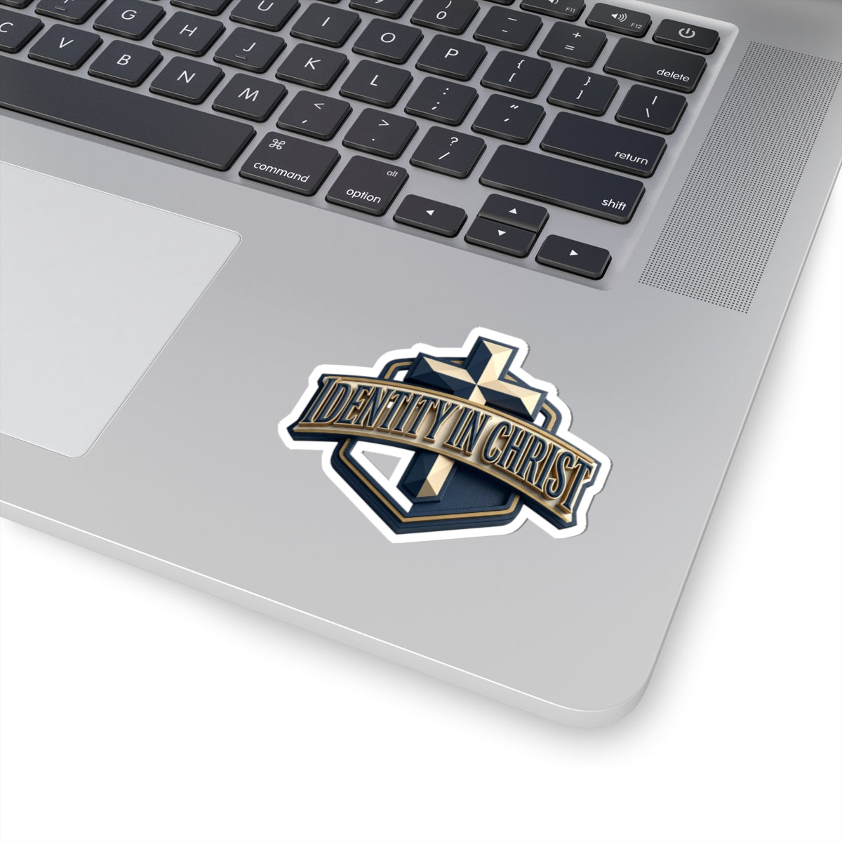 Identity in Christ Cross Sticker —