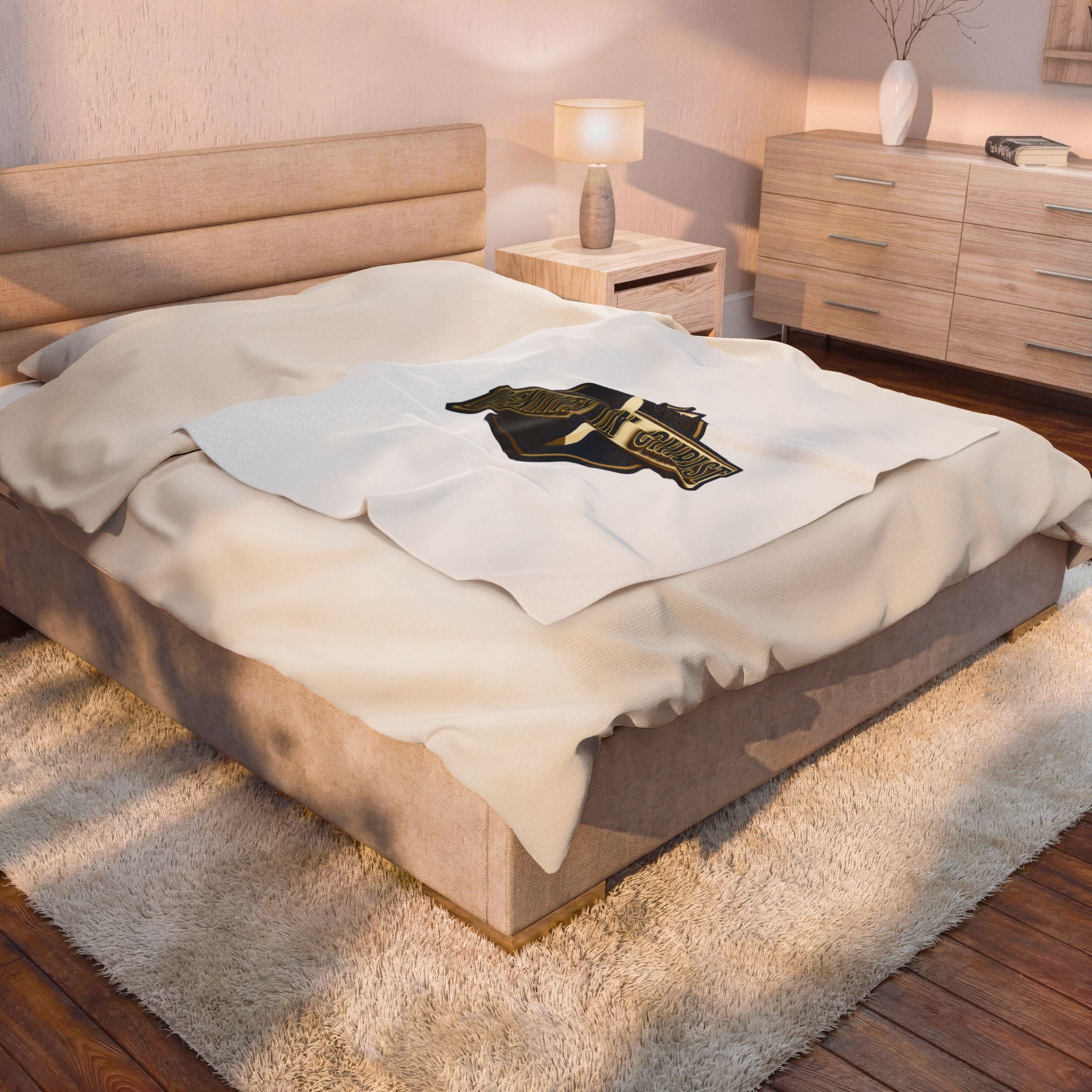 Identity in Christ Plush Blanket — Soft Velveteen Christian Throw