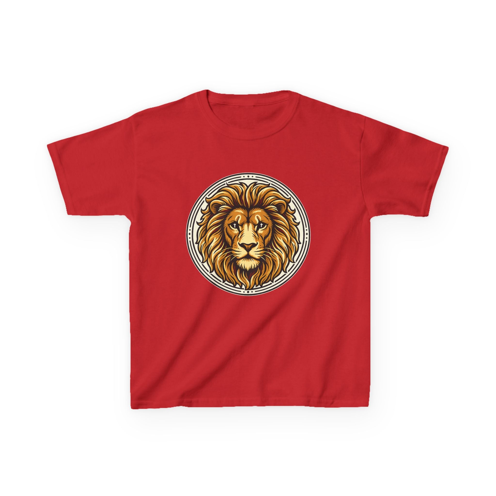 Lion of Judah Tee with the Cross of Jesus as the eyes