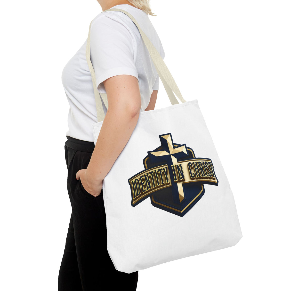 Identity in Christ Cross Tote Bag