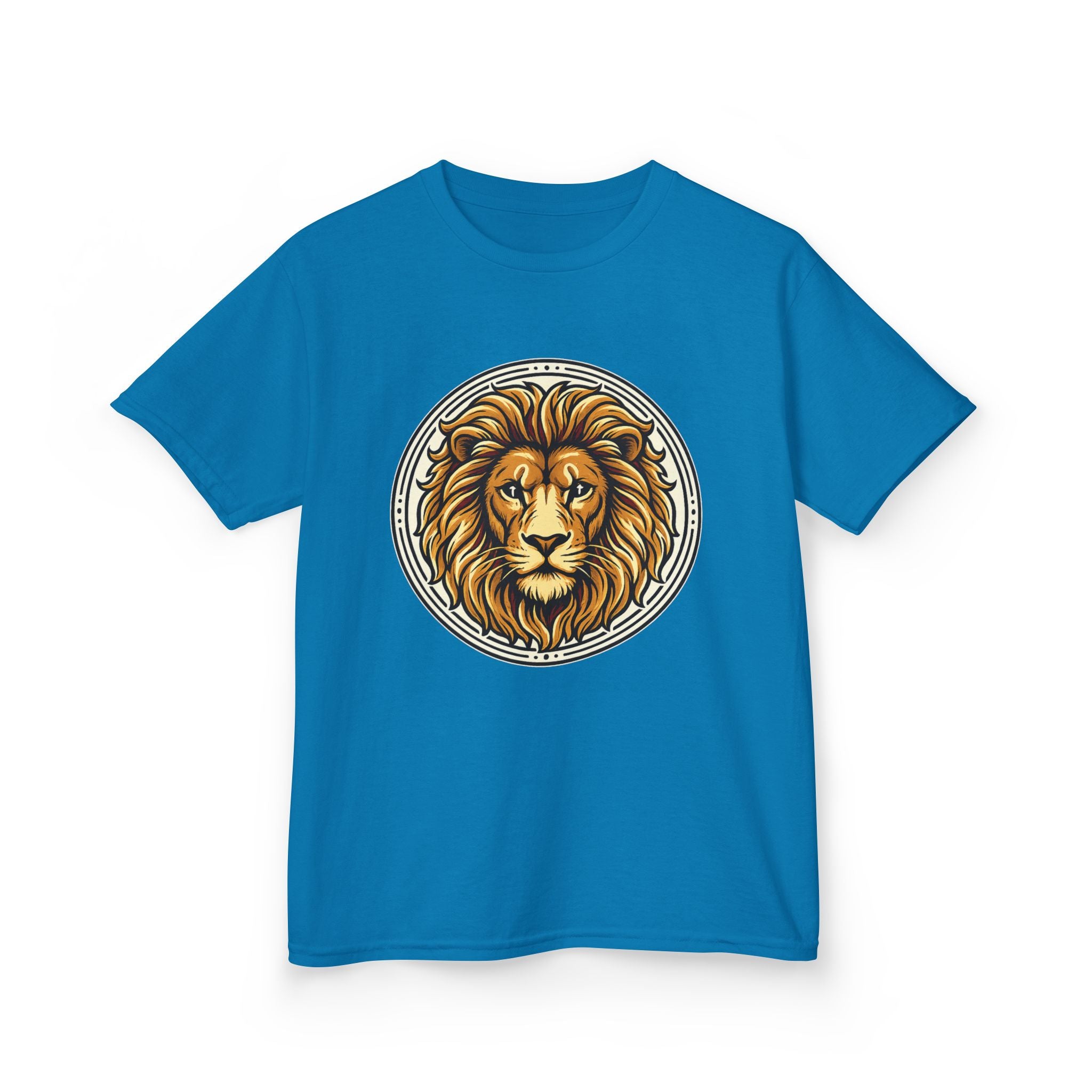 Lion of Judah Tee with the Cross of Jesus as the eyes