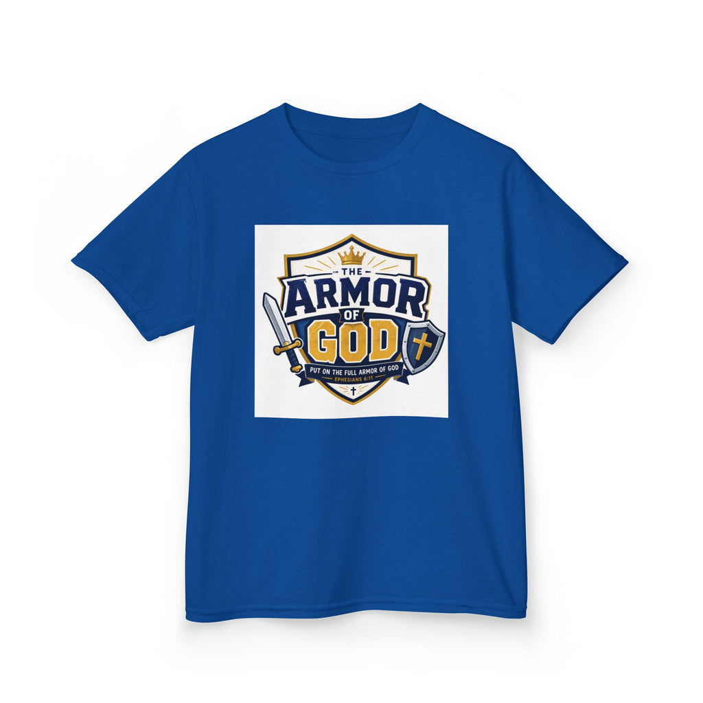 Kids Tee — 'Armor of God' Faith Shield Graphic